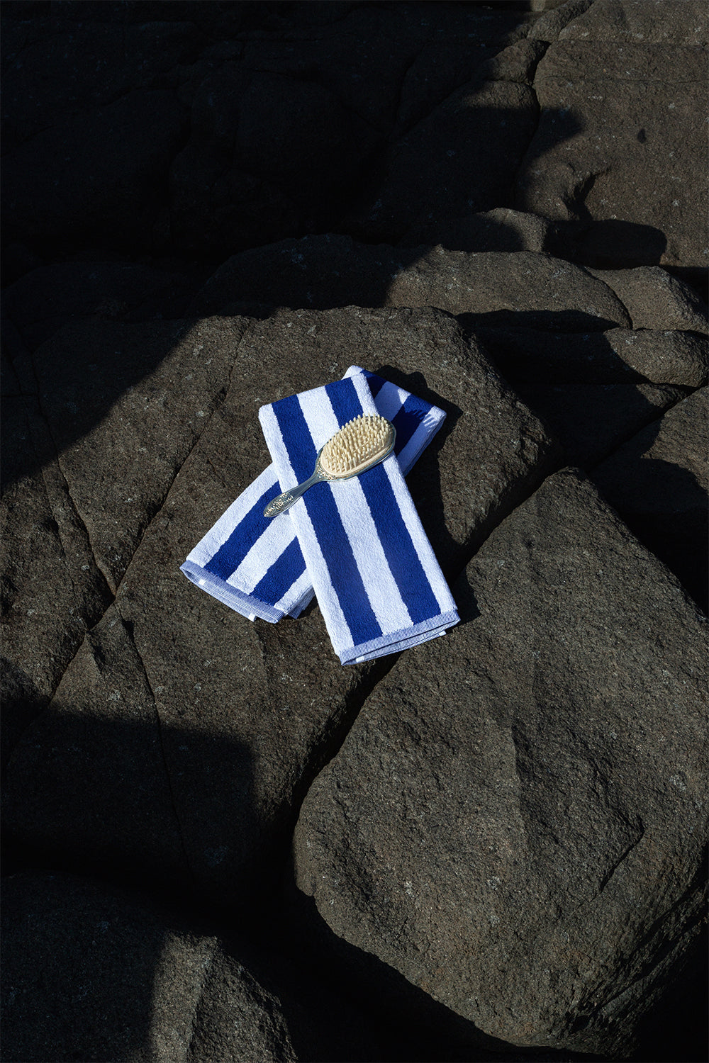 Blanca Studio TOWEL SET COBALT SMALL STRIPES (Blue)