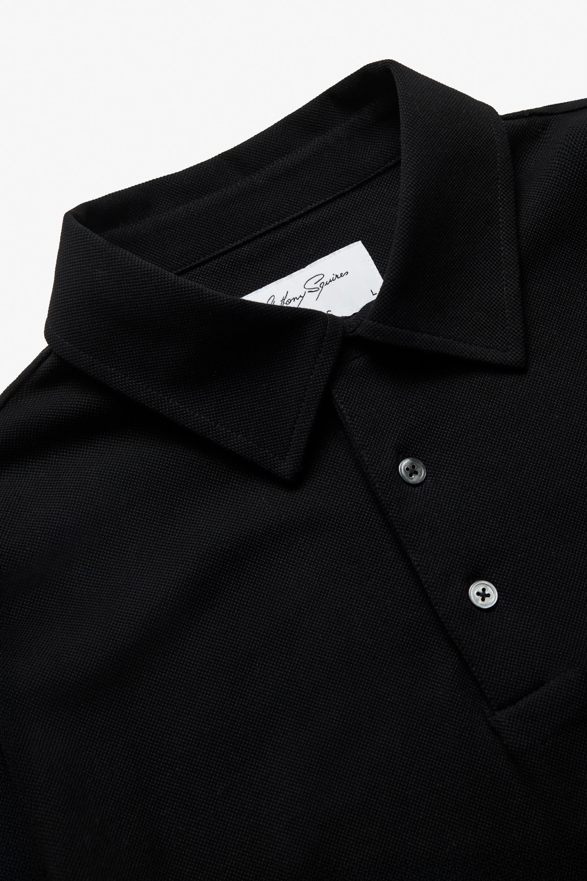 Anthony Squires Raffa Knitted Polo (Black)
