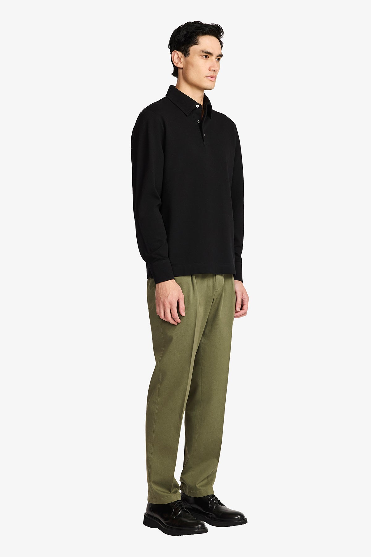 Anthony Squires Raffa Knitted Polo (Black)