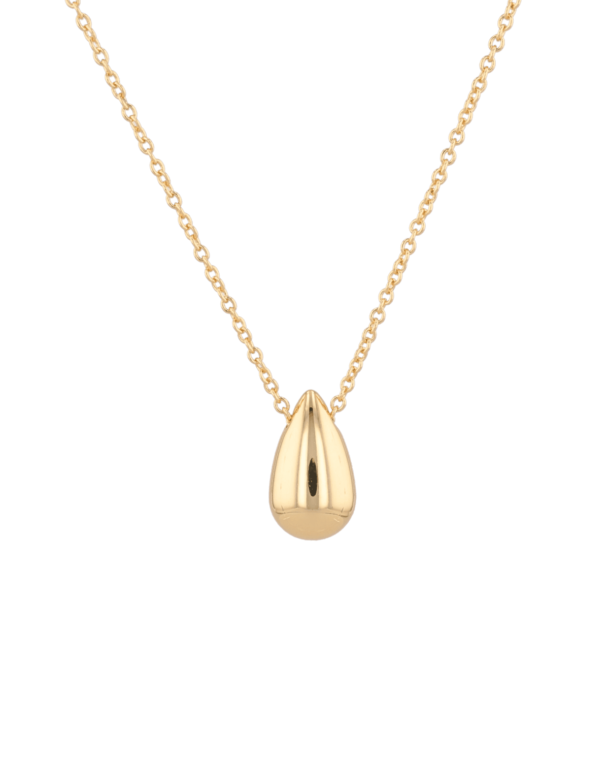 Image of Necklaces. Product name - Raindrop Gold Pendant Necklace in colour by brand - LAVANA
