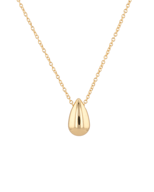 Image of Necklaces. Product name - Raindrop Gold Pendant Necklace in colour by brand - LAVANA