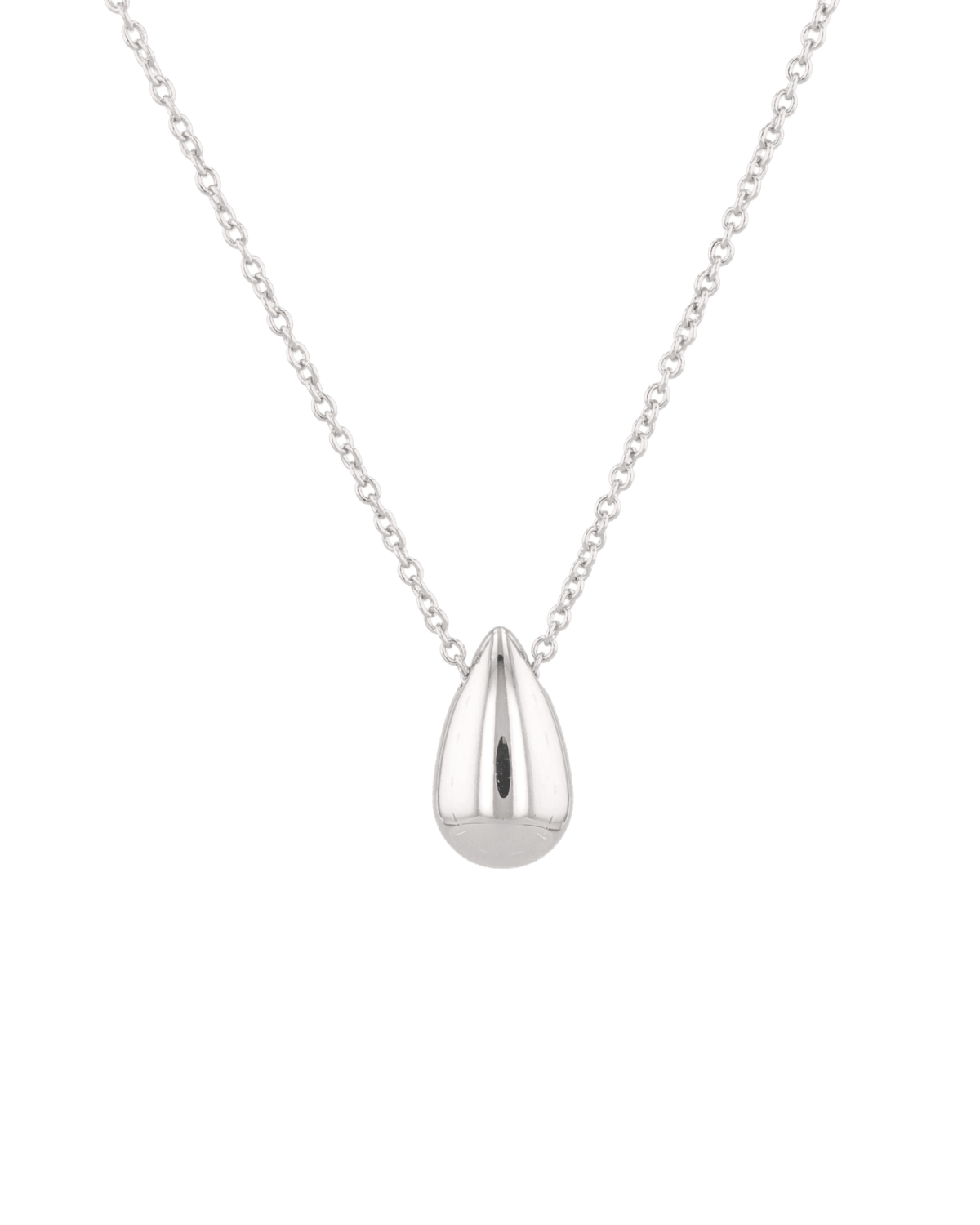 Image of Necklaces. Product name - Raindrop Silver Pendant Necklace in colour by brand - LAVANA