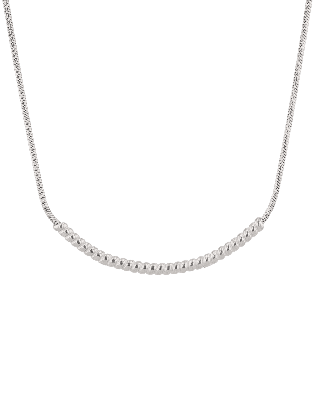 Image of Necklaces. Product name - Reflection Silver Chain Necklace in colour by brand - LAVANA