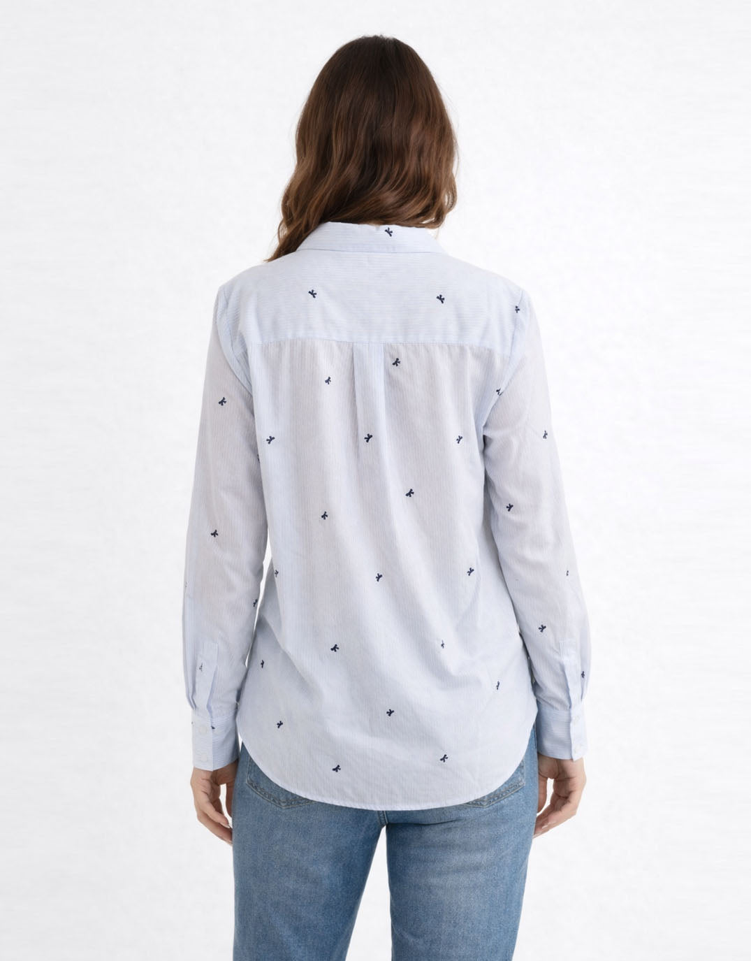 Betty Basics Reid Shirt (Blue Bow Stripe)