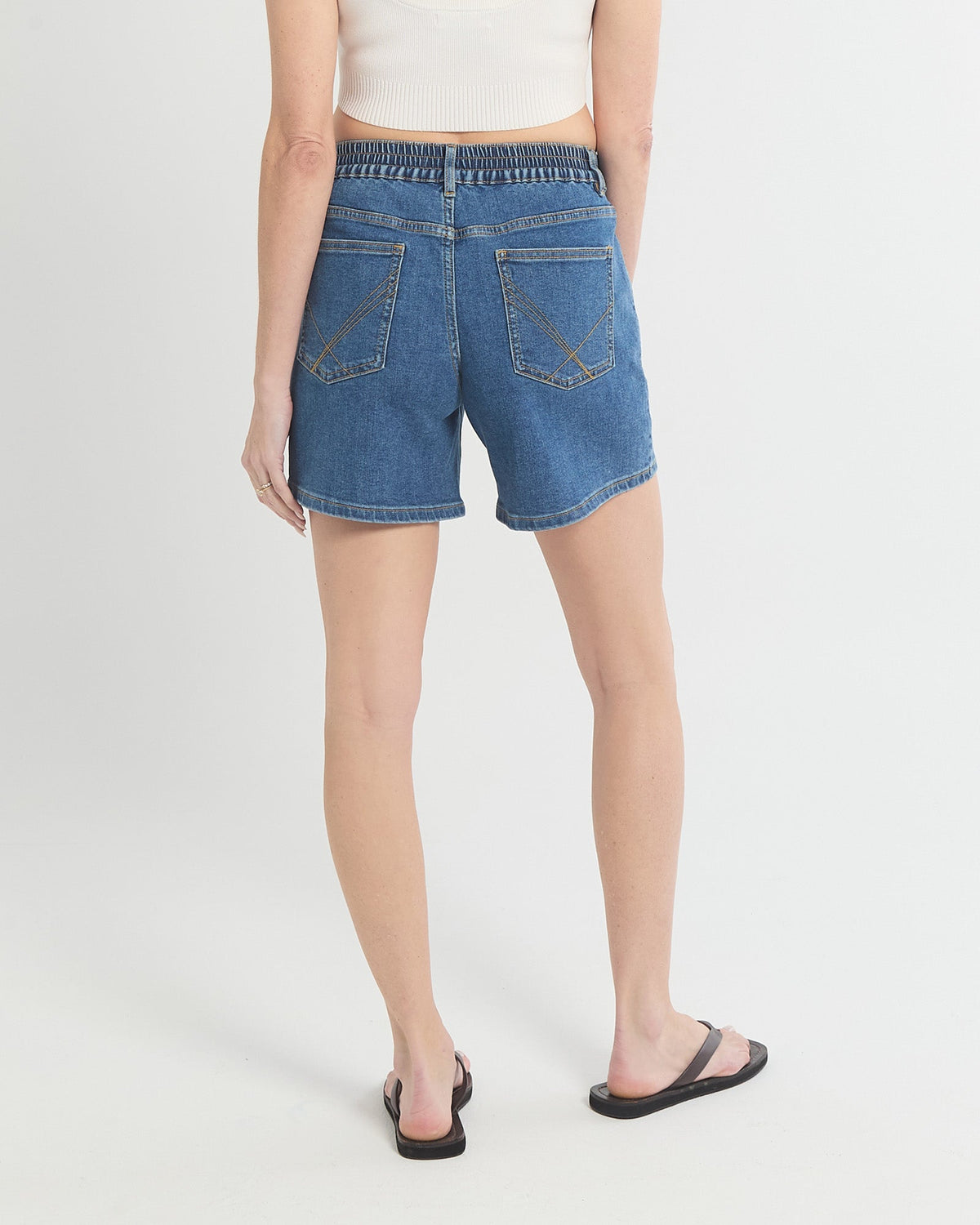 Soon Maternity Relaxed Denim Shorts