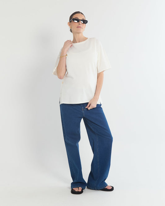 Soon Maternity Relaxed Wide Leg Jeans