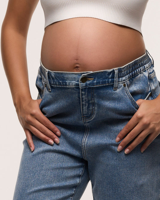 Soon Maternity Relaxed Wide Leg Jeans