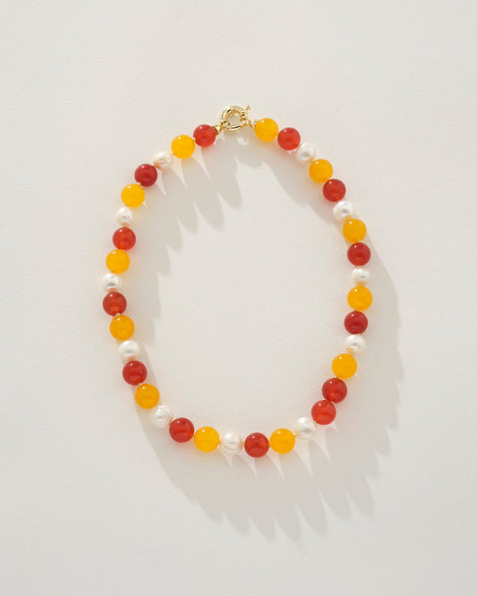 Image of Necklaces. Product name - Isola Necklace Fire in colour by brand - Reliquia Jewellery