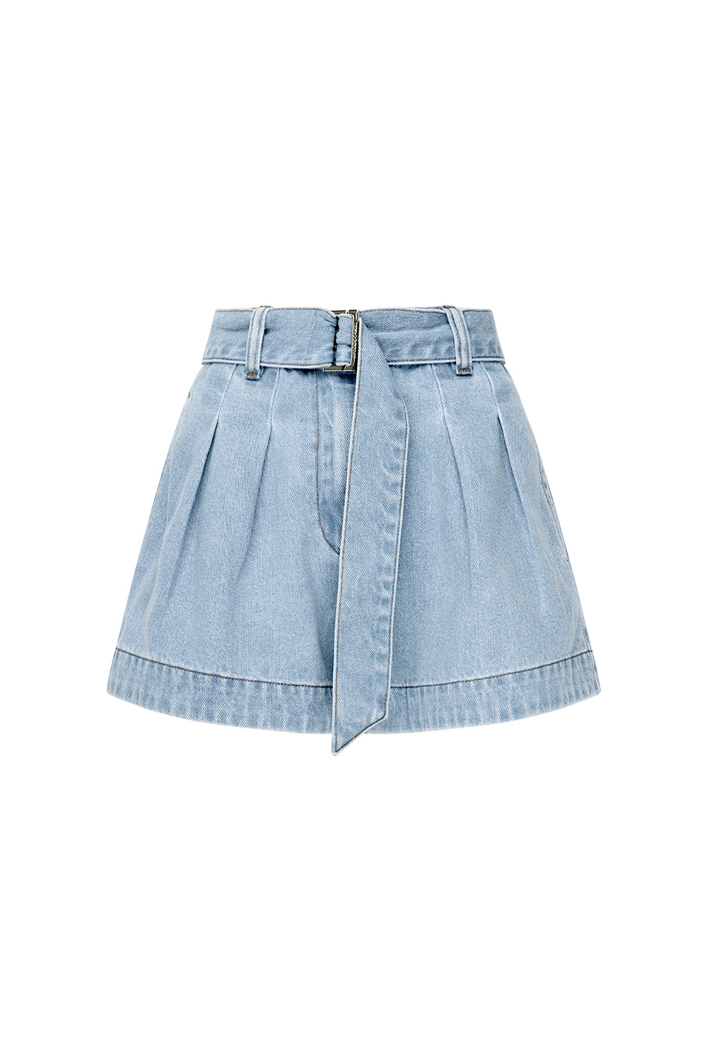 Image of a model wearing Shorts. Productname: Cote Classic Short in Indigo colour by brand - Manning Cartell