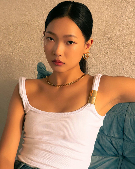 LAVANA Rhythm Silver Hoop Earrings