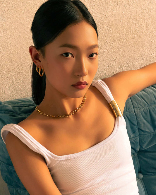 LAVANA Rhythm Gold Hoop Earrings