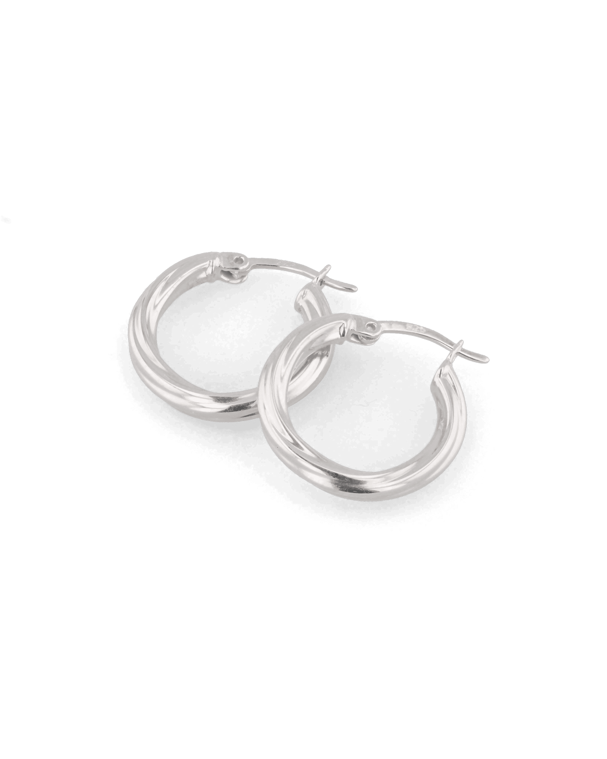 LAVANA Rhythm Silver Hoop Earrings