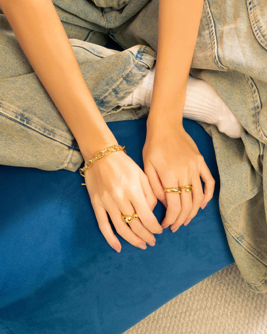 LAVANA Riviera Silver Link Bracelet
