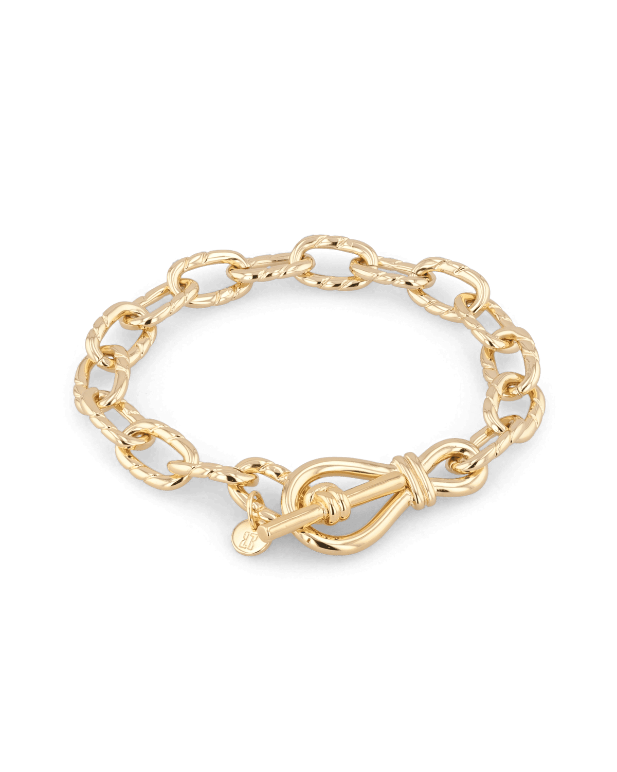 Image of Bracelets. Product name - Riviera Gold Link Bracelet in colour by brand - LAVANA