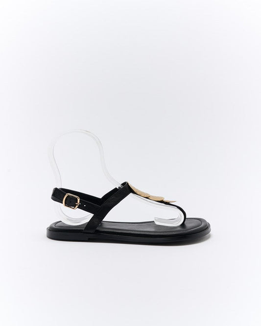 Image of Sandals. Productname: Walnut Melbourne Roxie Leather Sandal in Black colour by brand - Walnut Melbourne