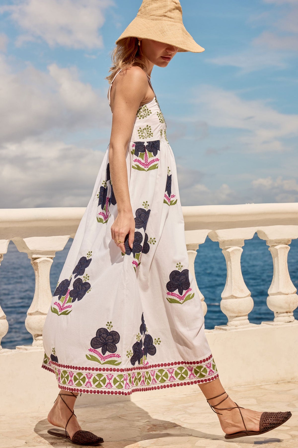 Image of Dresses. Product name - PRE SALE | Rubyyaya Alcaraz Sundress White in White colour by brand - Rubyyaya