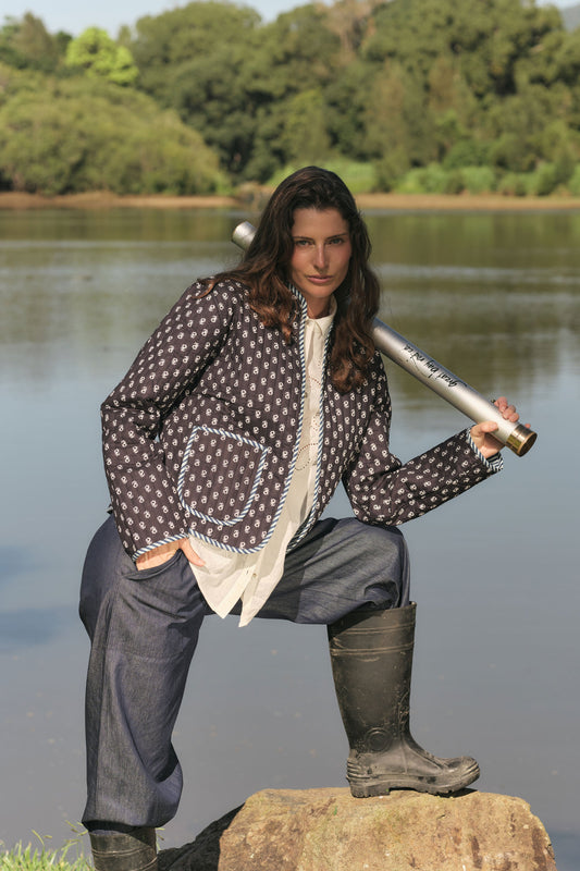 Image of Coats & Jackets. Product name - Rubyyaya Stockholm Jacket Navy in Navy colour by brand - Rubyyaya