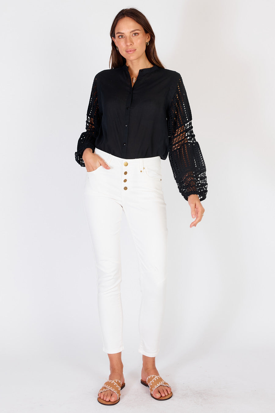 Rubyyaya Norma Jeans (White)
