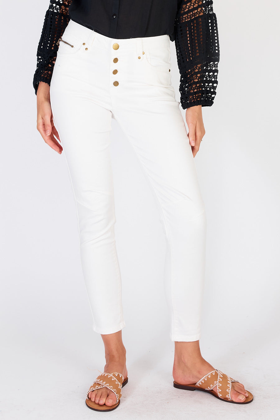 Rubyyaya Norma Jeans (White)
