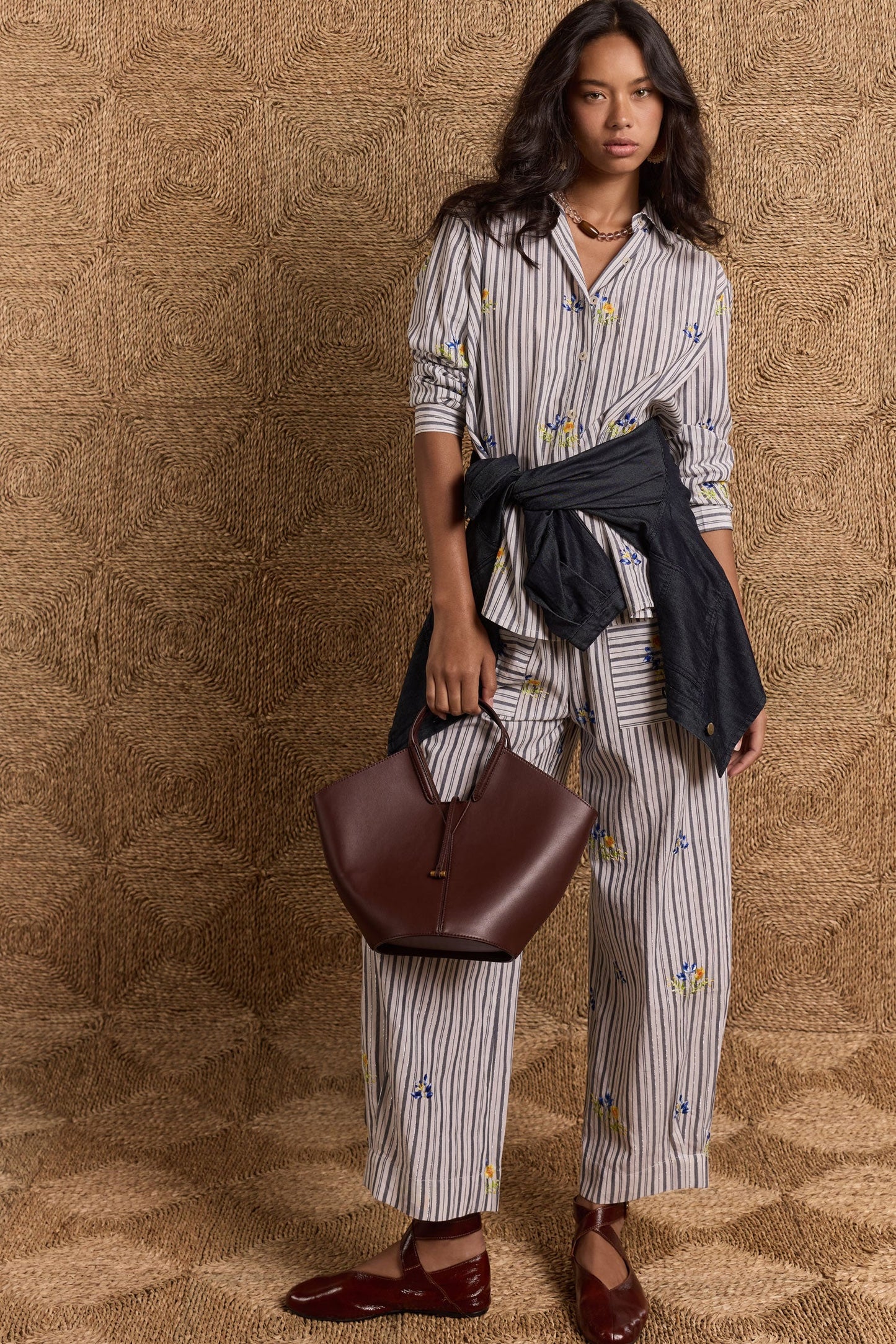 Image of Shirts. Product name - Rubyyaya St Tropez Shirt Stripe in Stripe colour by brand - Rubyyaya