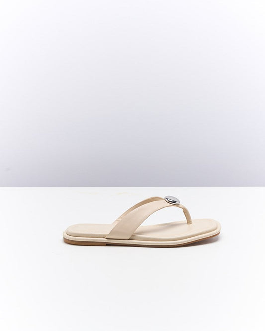 Walnut Melbourne Rumer Sandal (Oyster)