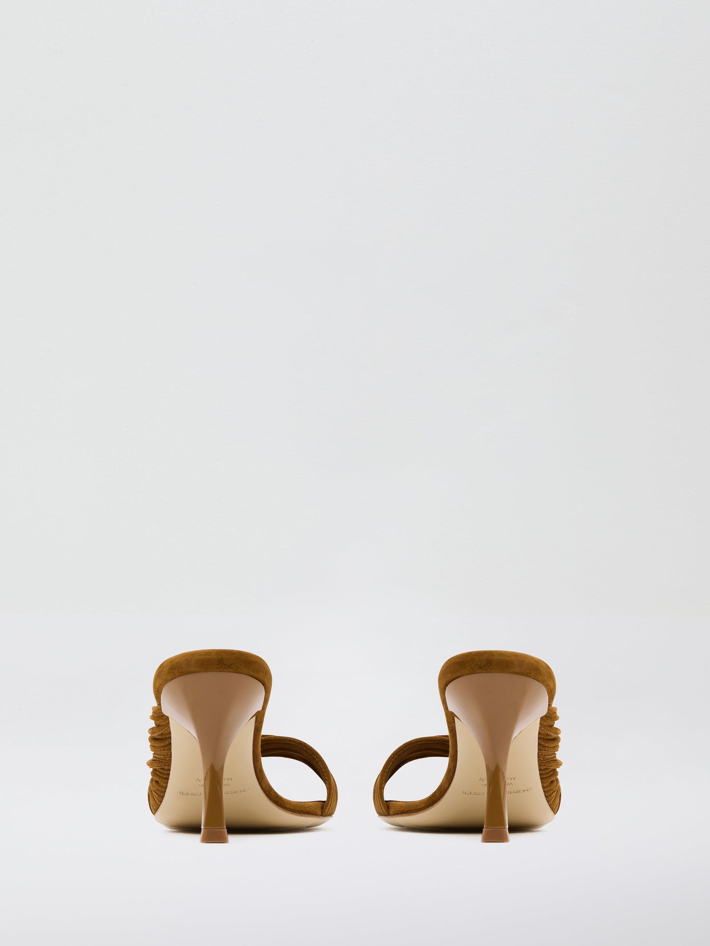 Christopher Esber Fender Suede Mule (Russet)