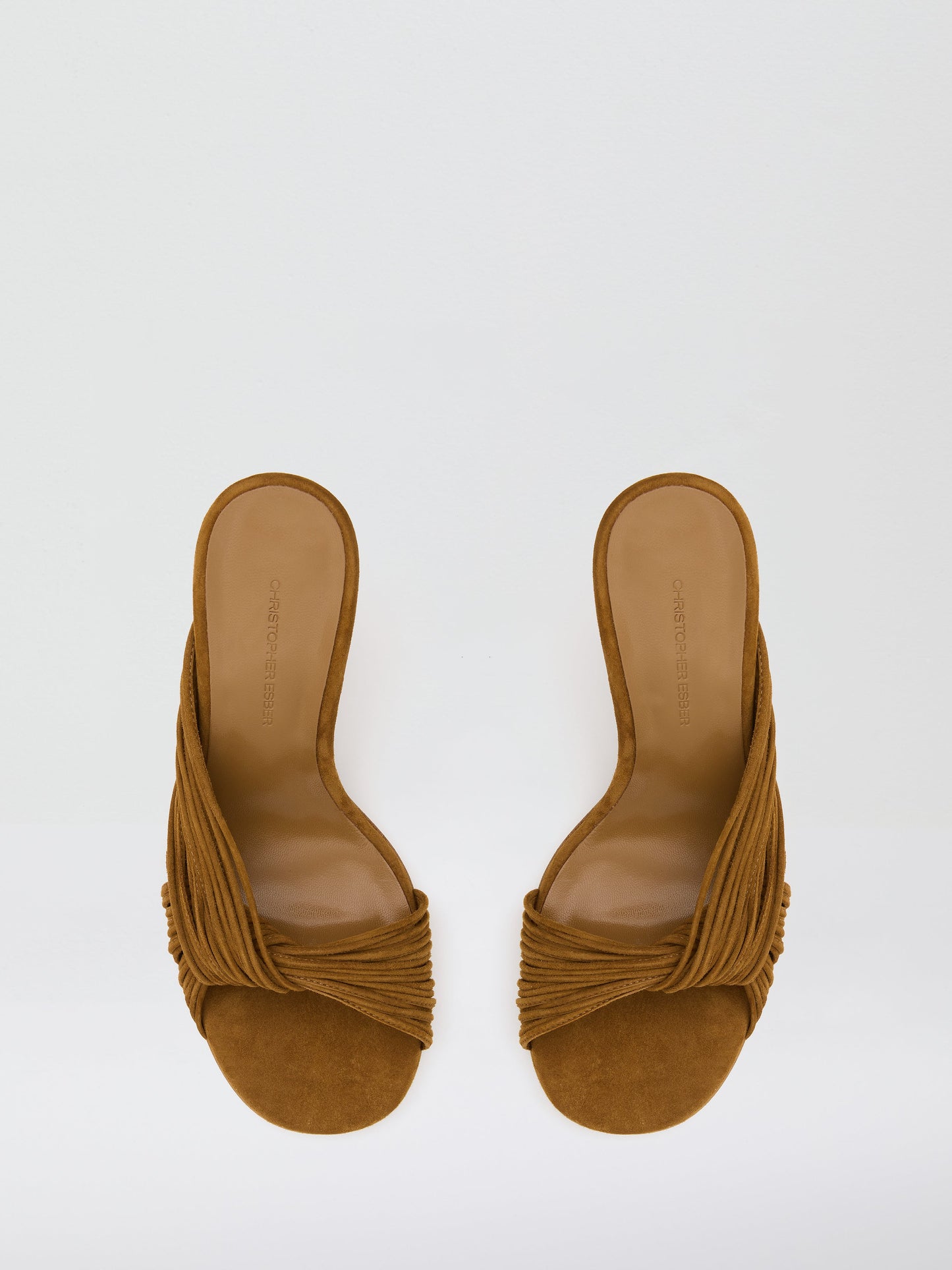 Christopher Esber Fender Suede Mule (Russet)