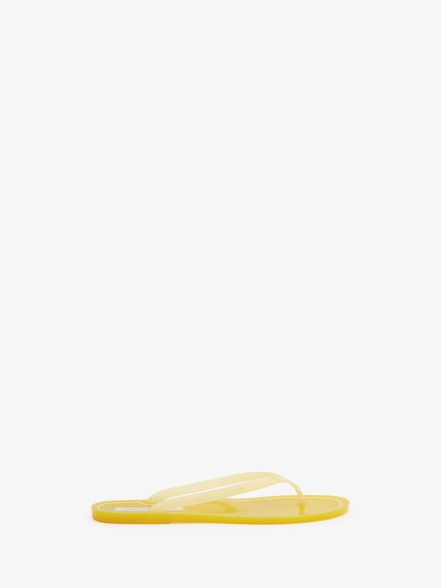 Image of Sandals. Product name - Jo Flip Flop in Lemon colour by brand - CHRISTOPHER ESBER