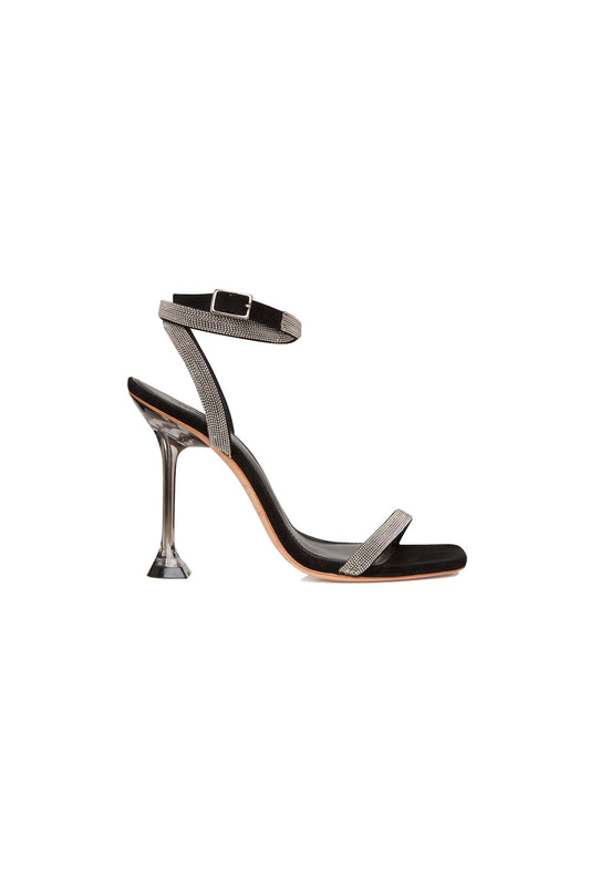 Image of Heels. Productname: Bravado Heel in Black/Silver colour by brand - Manning Cartell