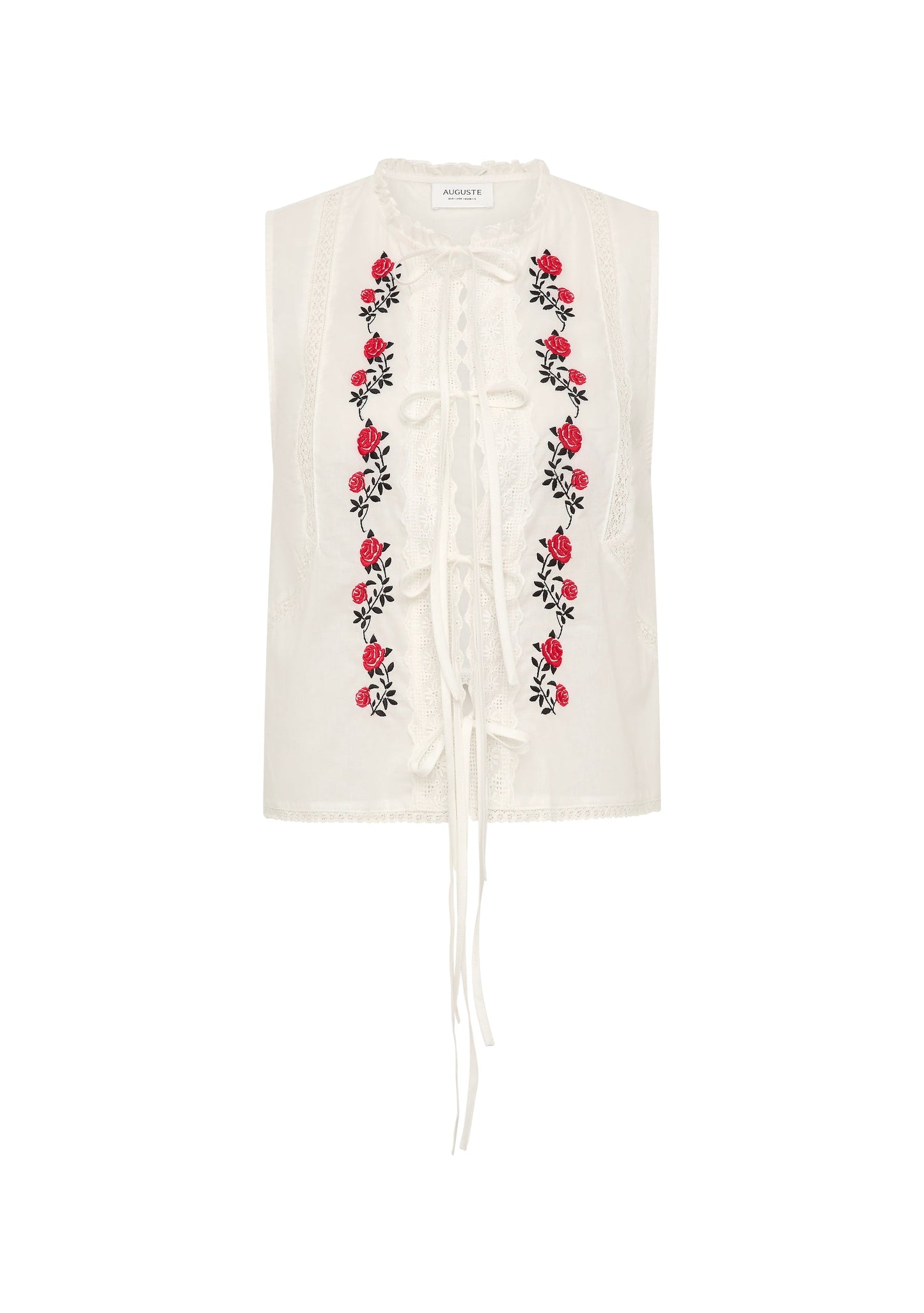 Auguste The Label Bellamy Embroidered Blouse (White)