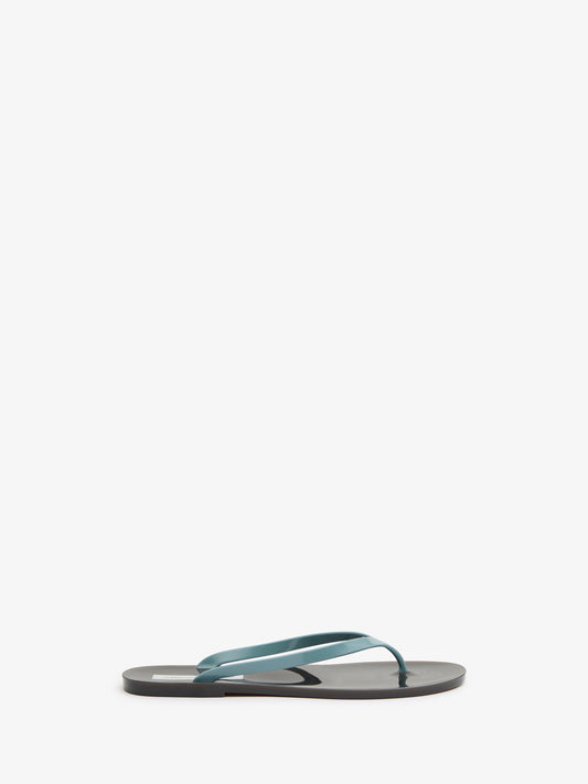 Image of Sandals. Product name - Jo Flip Flop in Aqua colour by brand - CHRISTOPHER ESBER