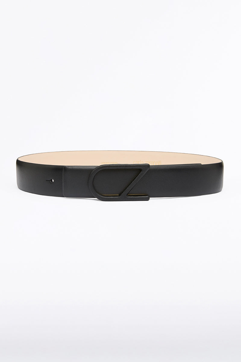 Carla Zampatti Cz Logo Covered Belt (Black)