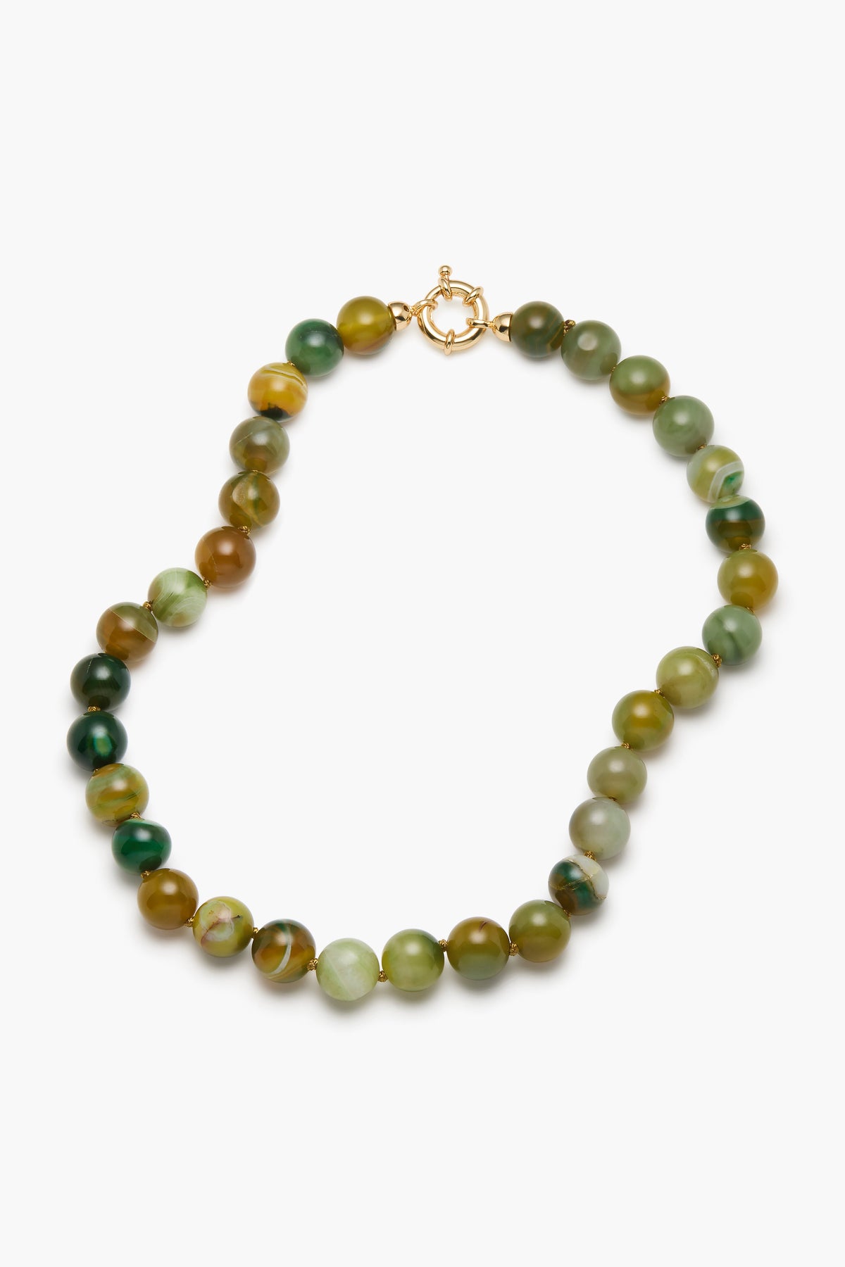 Image of Necklaces. Product name - Tuscany Necklace Chartreuse in colour by brand - Reliquia Jewellery