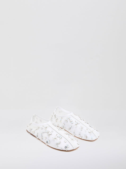 Christopher Esber Frosted Beaded Mesh (Flat)