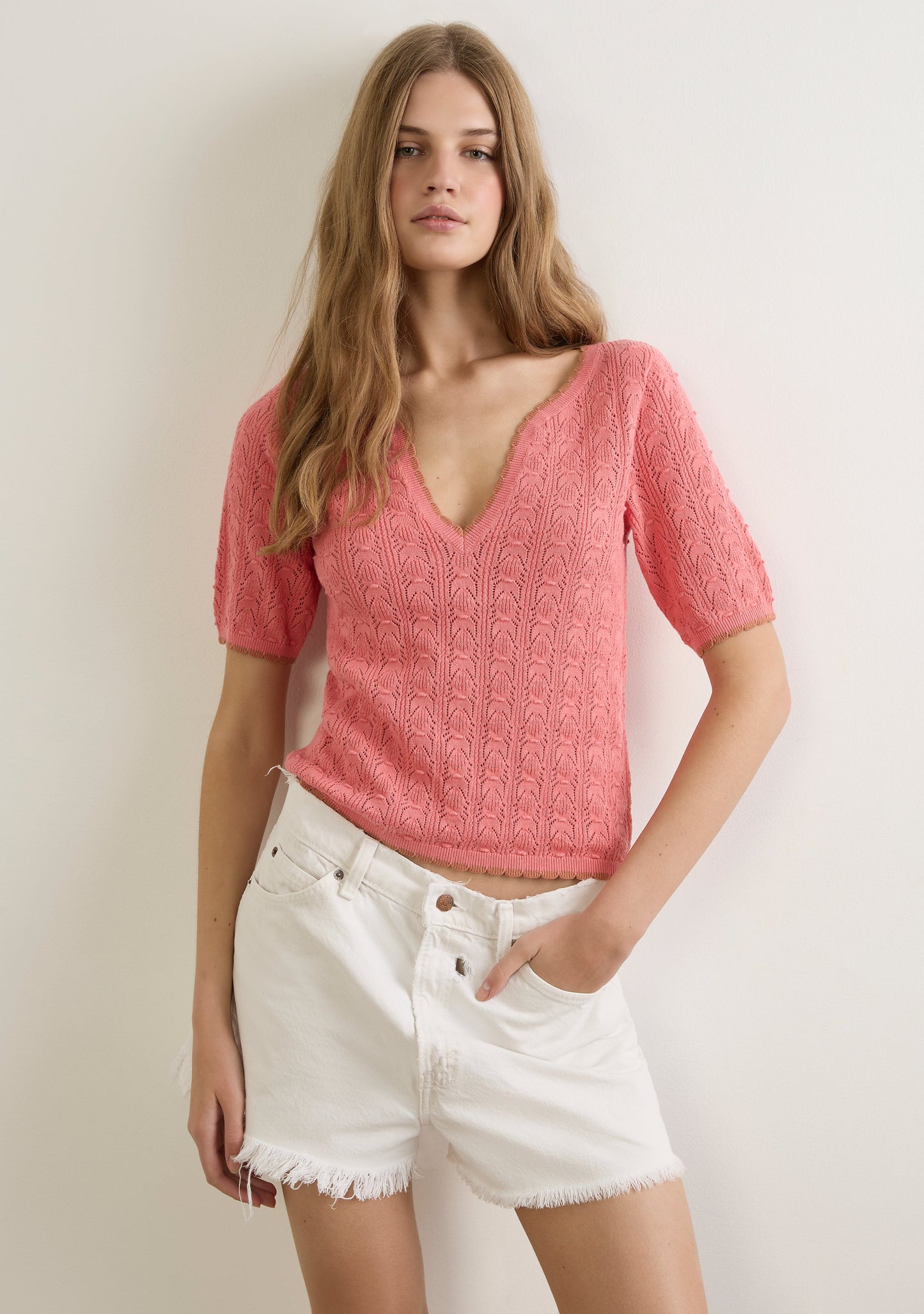 Auguste The Label Jude Knit Tee (Pink)
