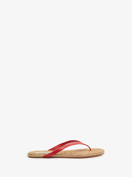 Image of Sandals. Product name - Palma Flip Flop in Natural colour by brand - CHRISTOPHER ESBER
