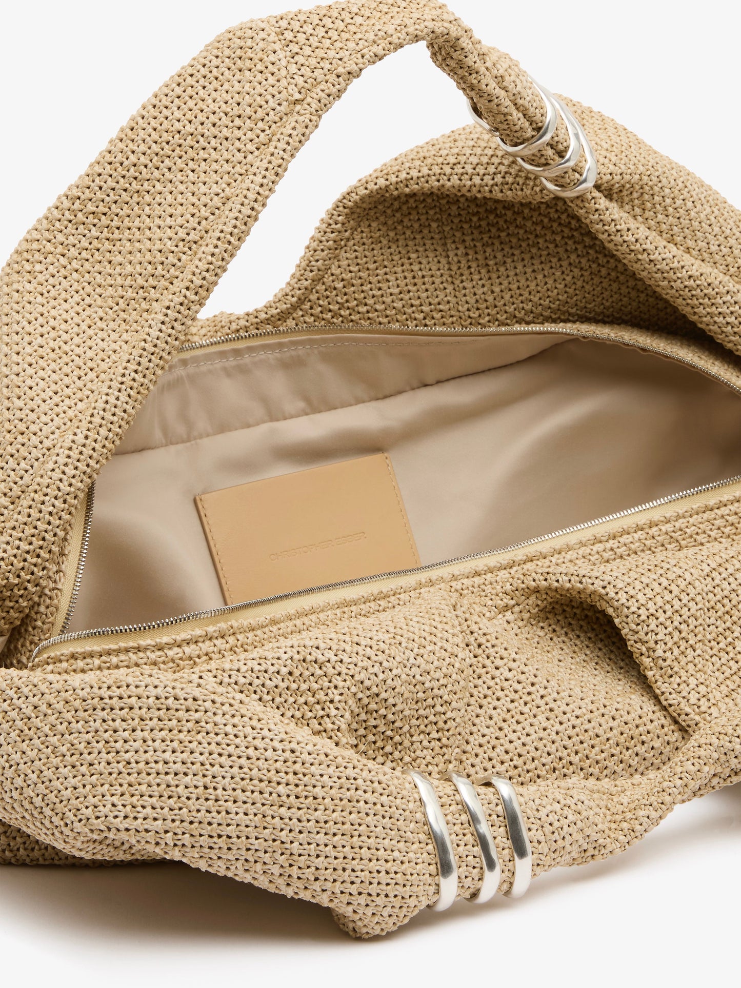 CHRISTOPHER ESBER Deia Raffia Tote (Natural)