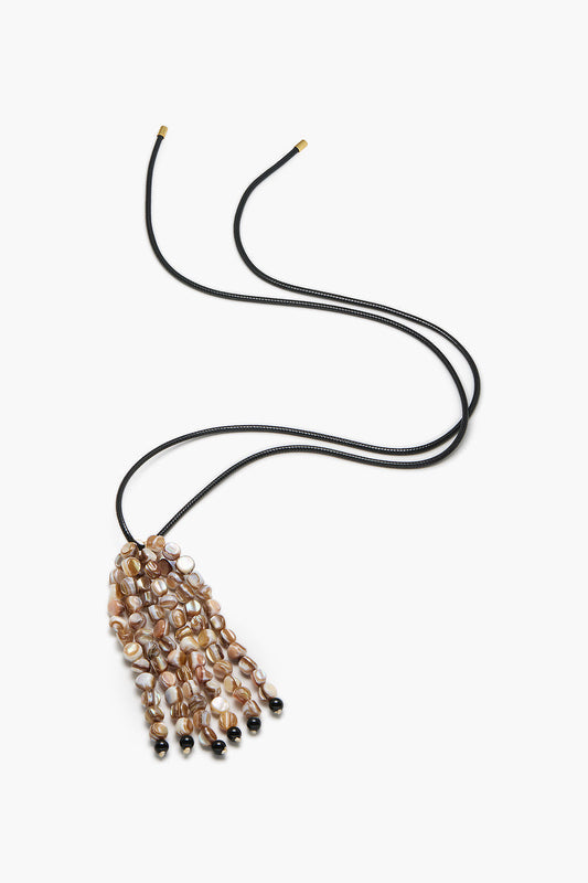 Image of Necklaces. Product name - Raphaella Necklace Brown in Brown colour by brand - Reliquia Jewellery