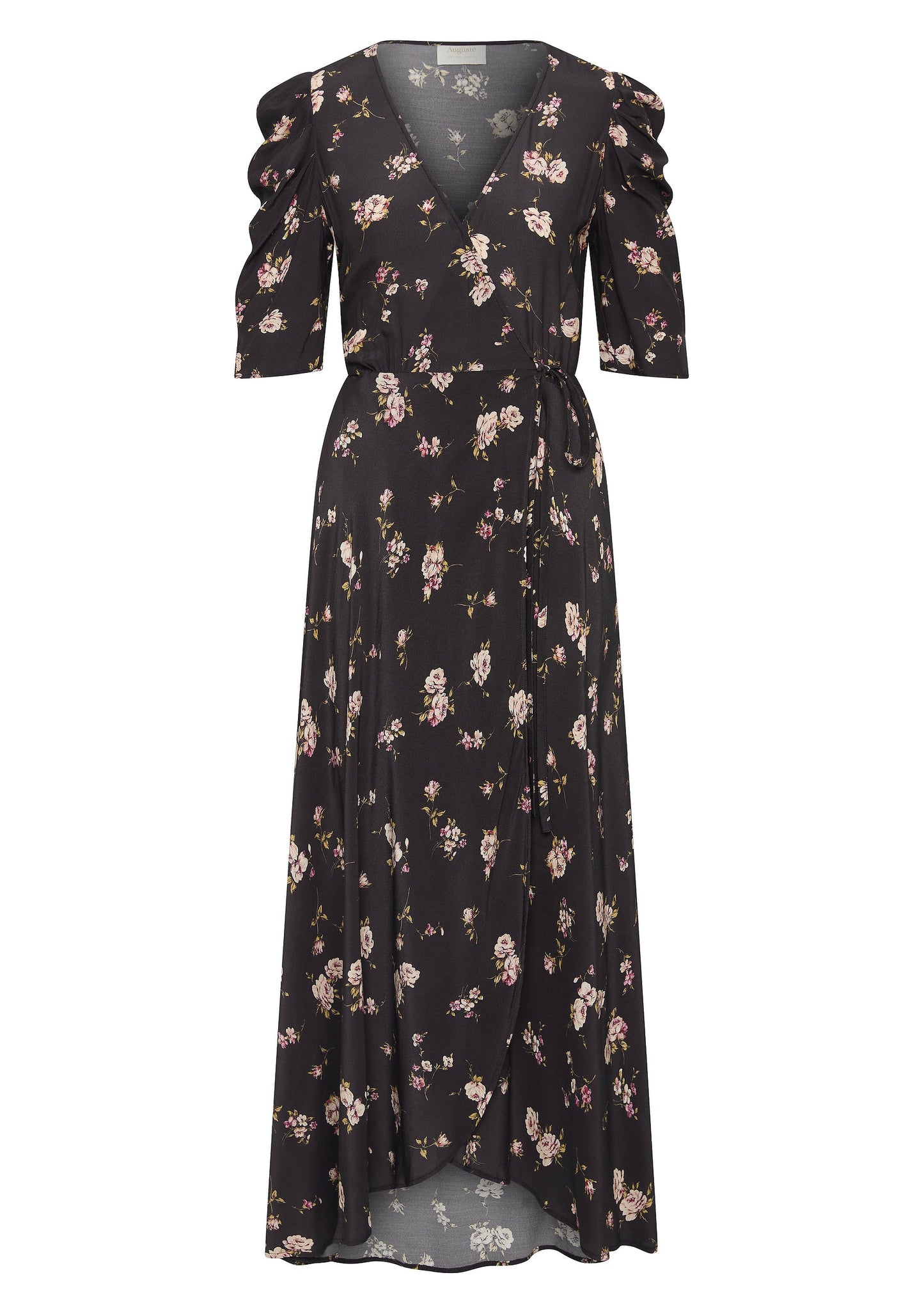 Auguste The Label Cara Wrap Maxi Dress (Black)