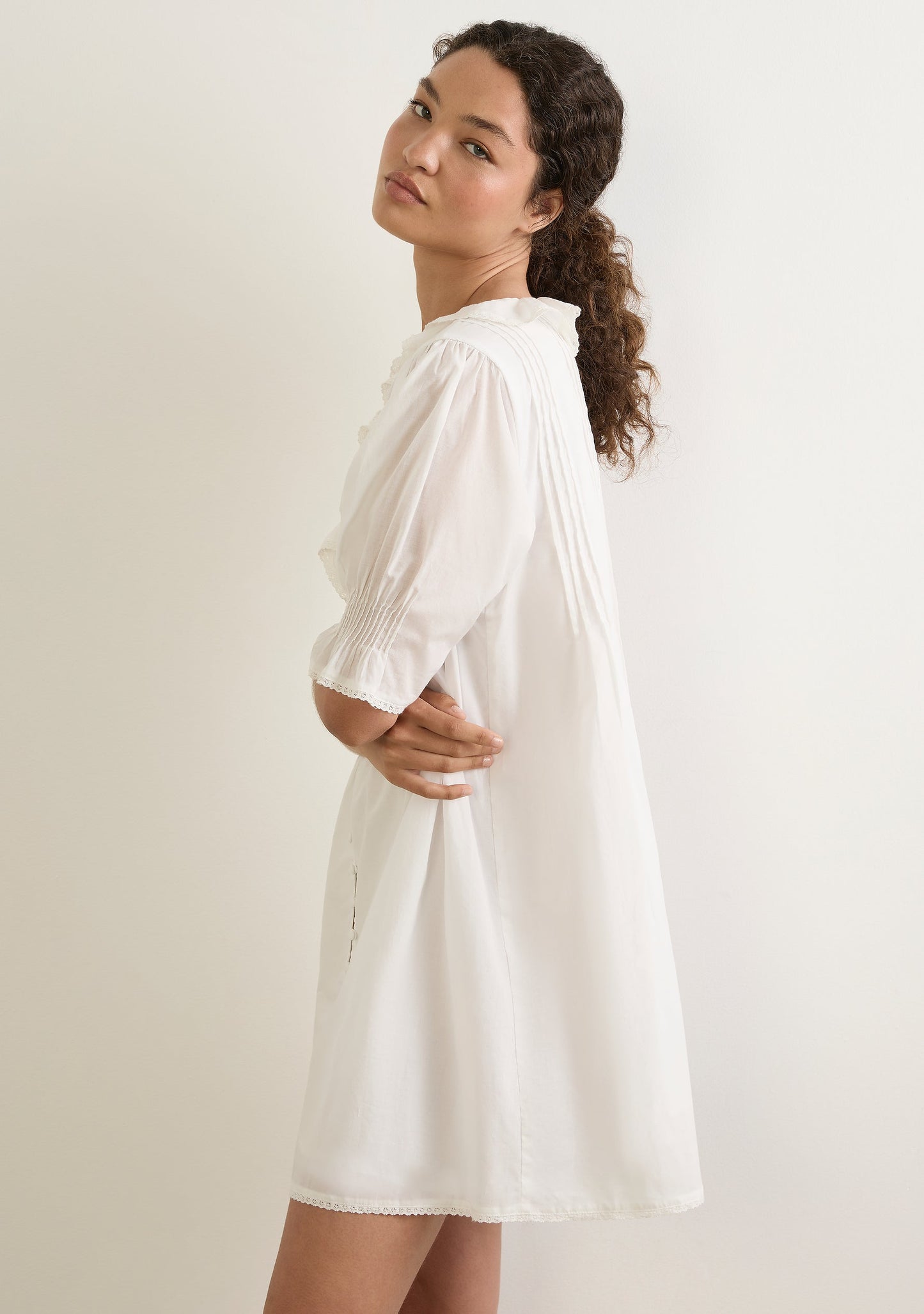 Auguste The Label Rafael Mini Dress (White)