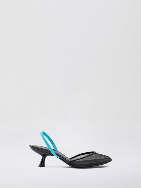 Image of Flats. Product name - Rumi Vapour Mary Jane Heel in Heel colour by brand - Christopher Esber