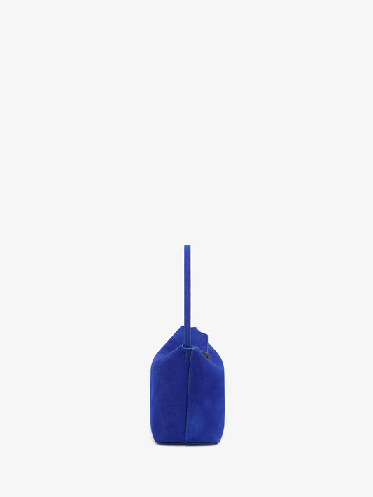 Christopher Esber Turnlock Suede Mini Bag (Blue)