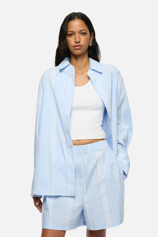 Blanca Studio Bronte Lace Shirt (Blue)