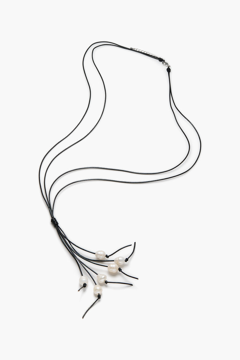 Image of Necklaces. Product name - Ellison Necklace White in White colour by brand - Reliquia Jewellery