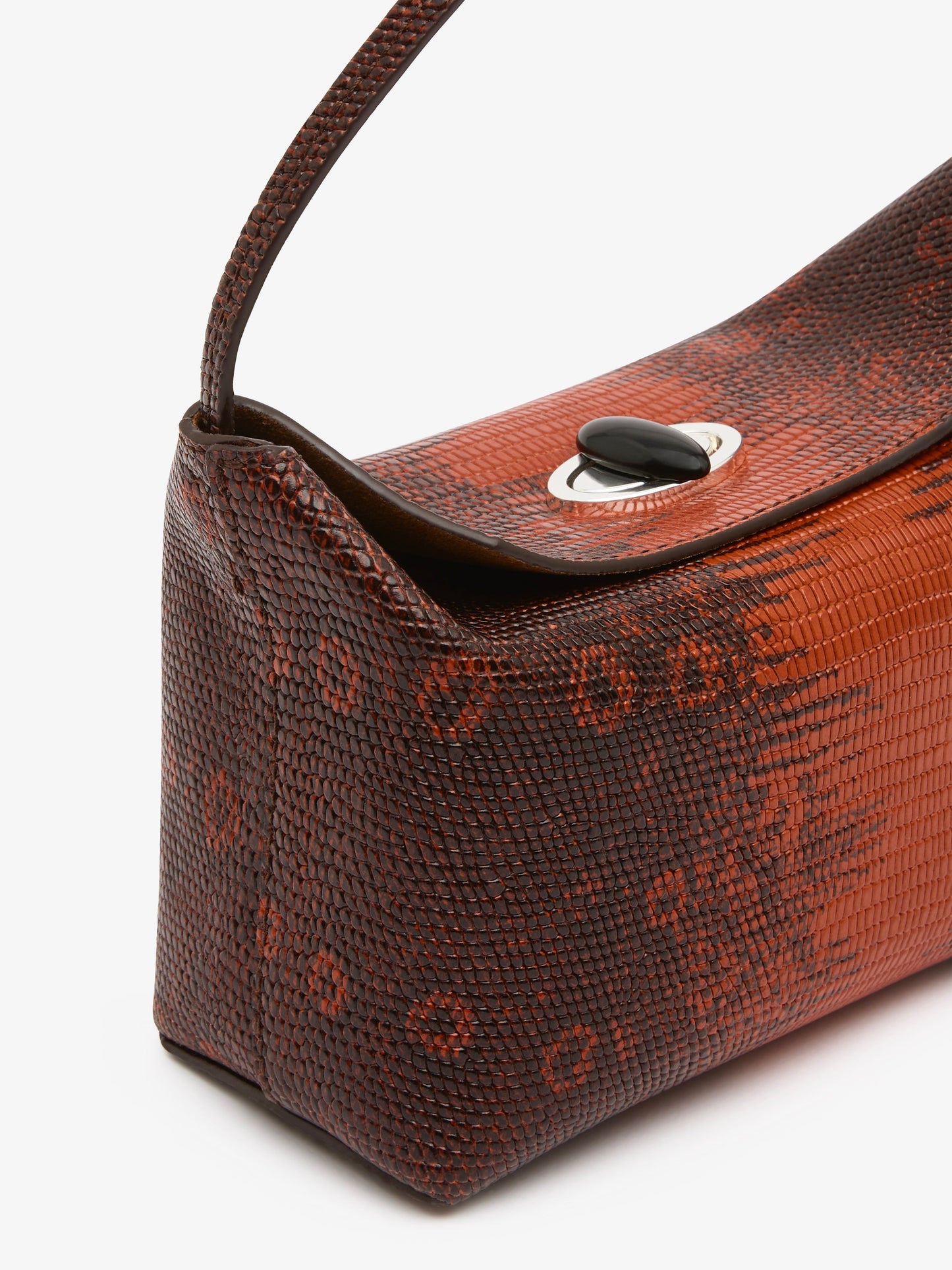CHRISTOPHER ESBER Turnlock Lizard Mini Bag (Brown)