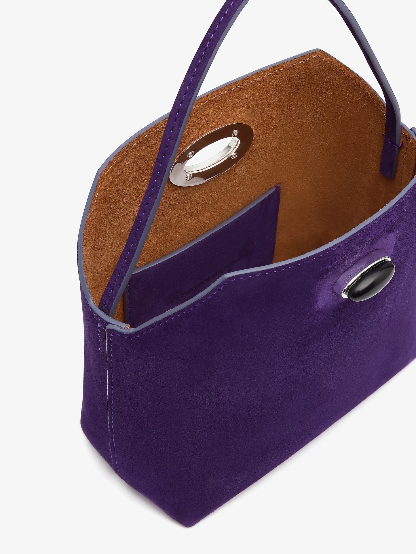 CHRISTOPHER ESBER Turnlock Suede Mini Bag (Iris)