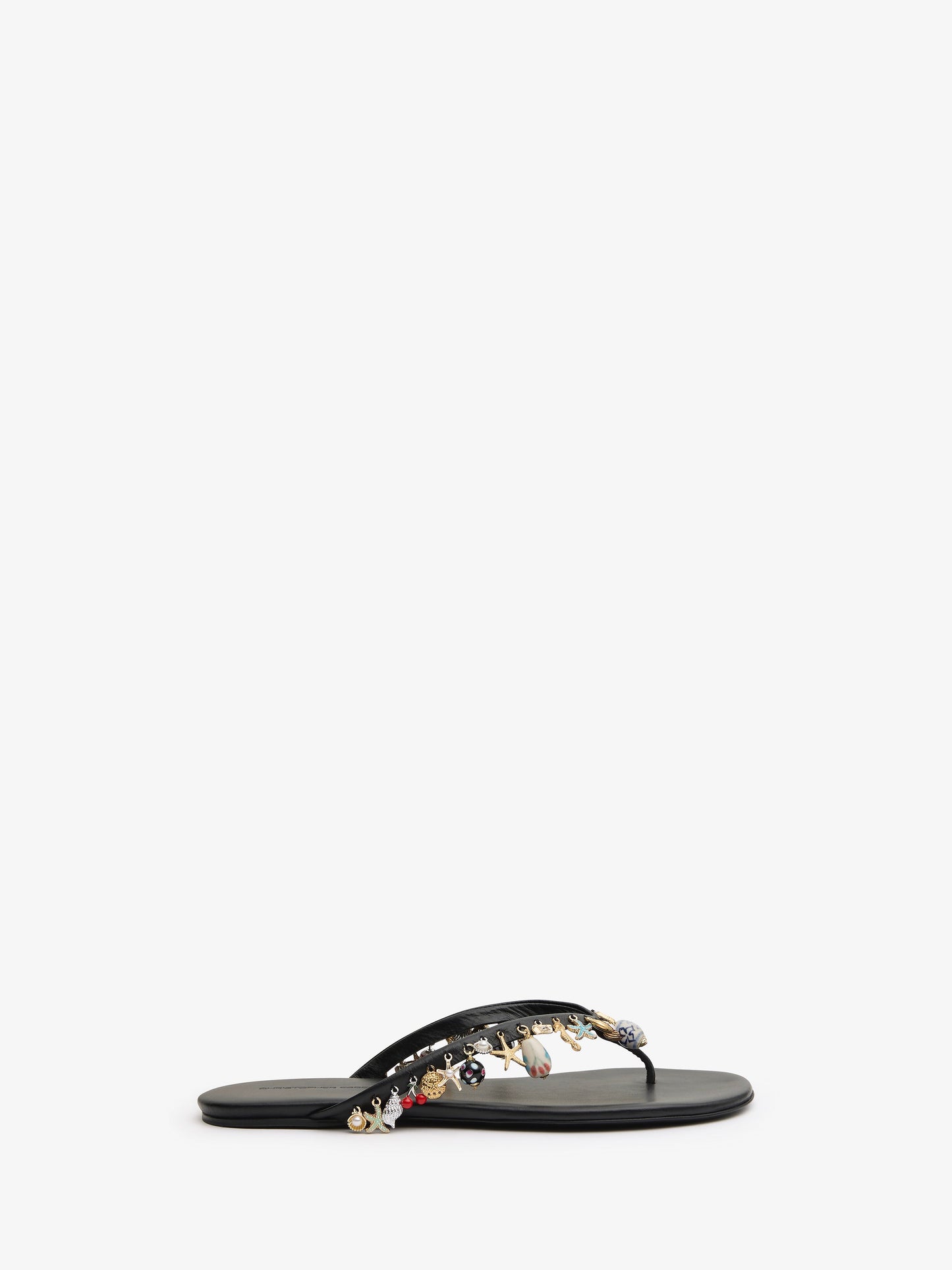 Image of Sandals. Product name - Memento Charm Flip Flop in Black colour by brand - CHRISTOPHER ESBER