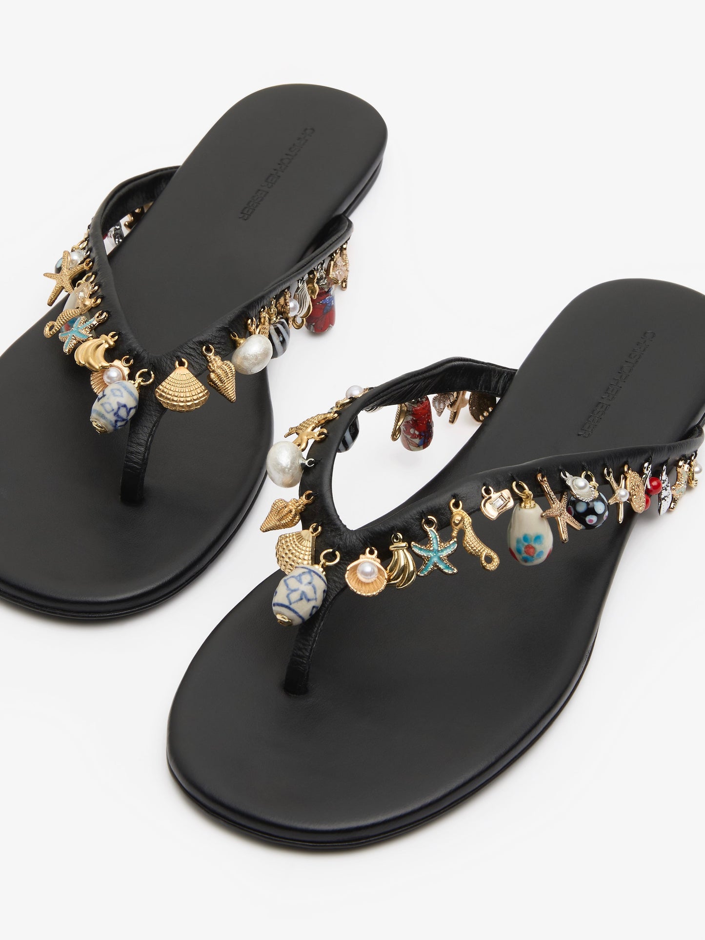 CHRISTOPHER ESBER Memento Charm Flip Flop (Black)