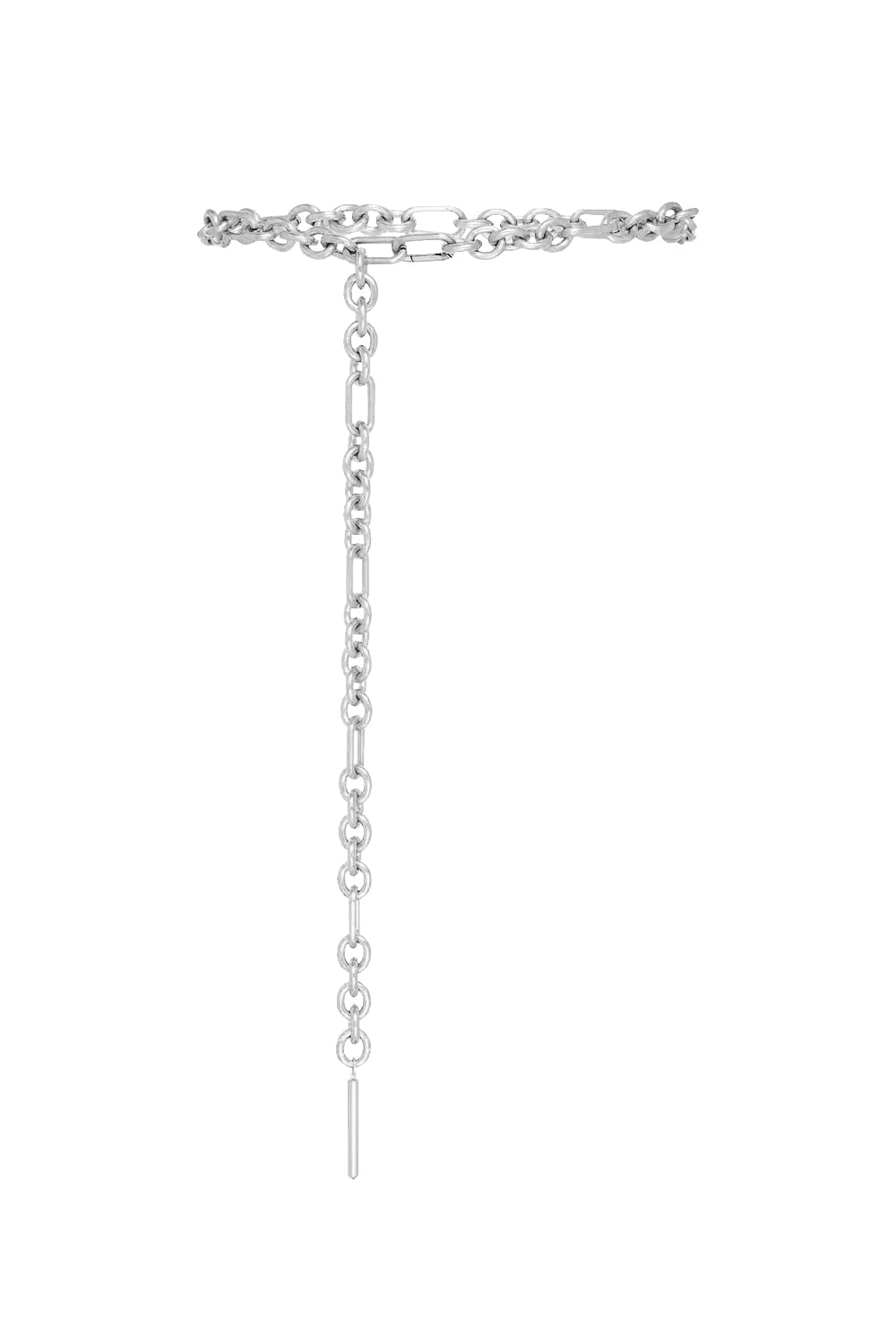 Image of Jewelry. Productname: Tone Chain Belt in SILVER colour by brand - Manning Cartell