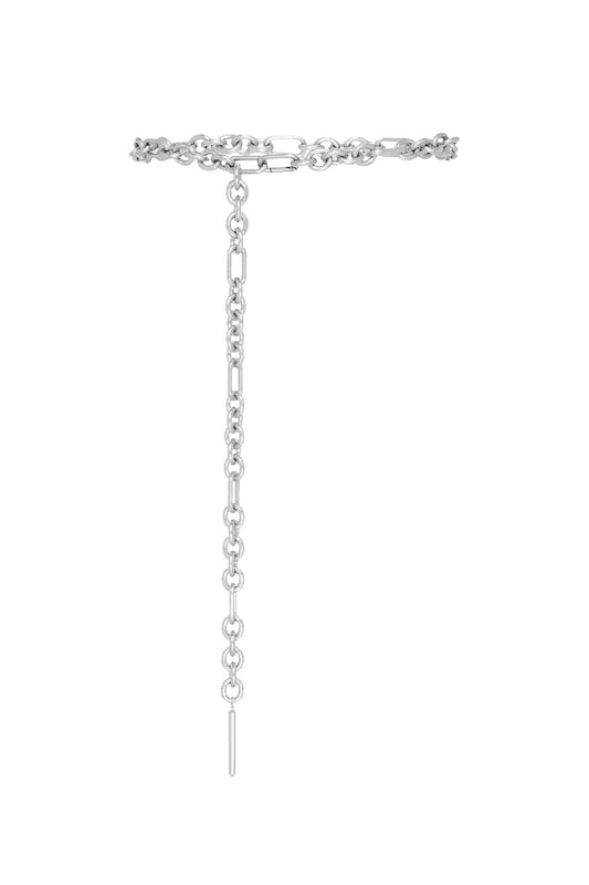 Image of Jewelry. Productname: Tone Chain Belt in SILVER colour by brand - Manning Cartell